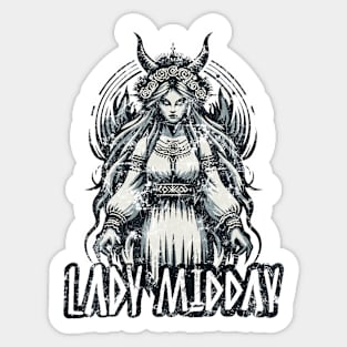 Mystic Matron of Noon - Mythical Sorceress Apparel - Lady Midday Sticker